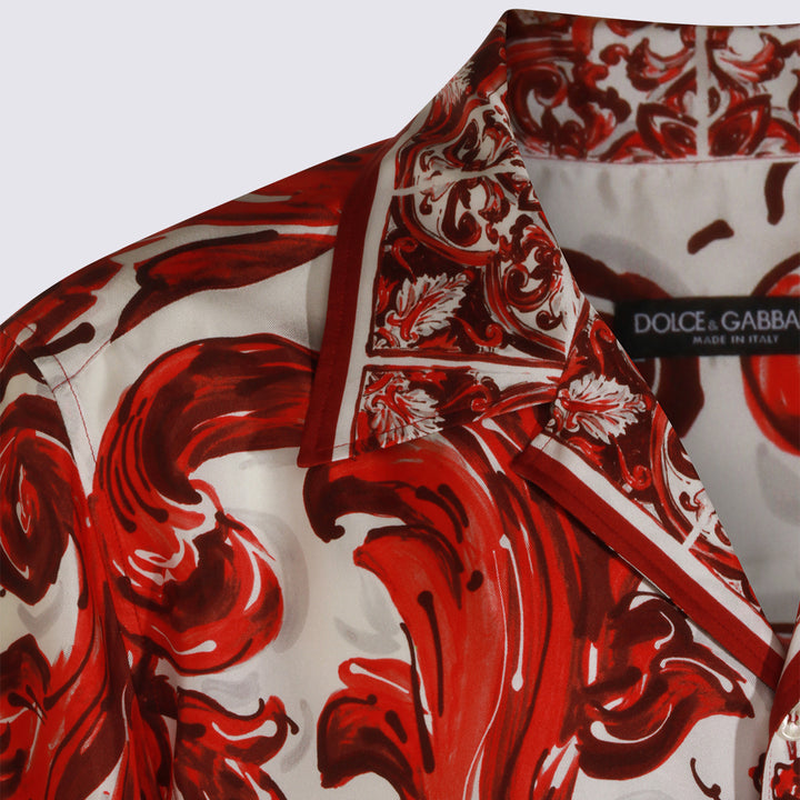 Dolce & Gabbana Shirts - RED-WHITE | 1d0d09afa01afecf56834196e75ba411cb35dc26