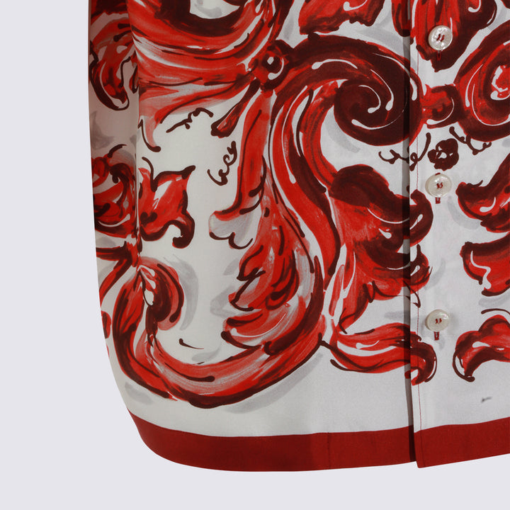 Dolce & Gabbana Shirts - RED-WHITE | 40fc3649705f84aa0f0926d5c12a5bd9ad18ceb8