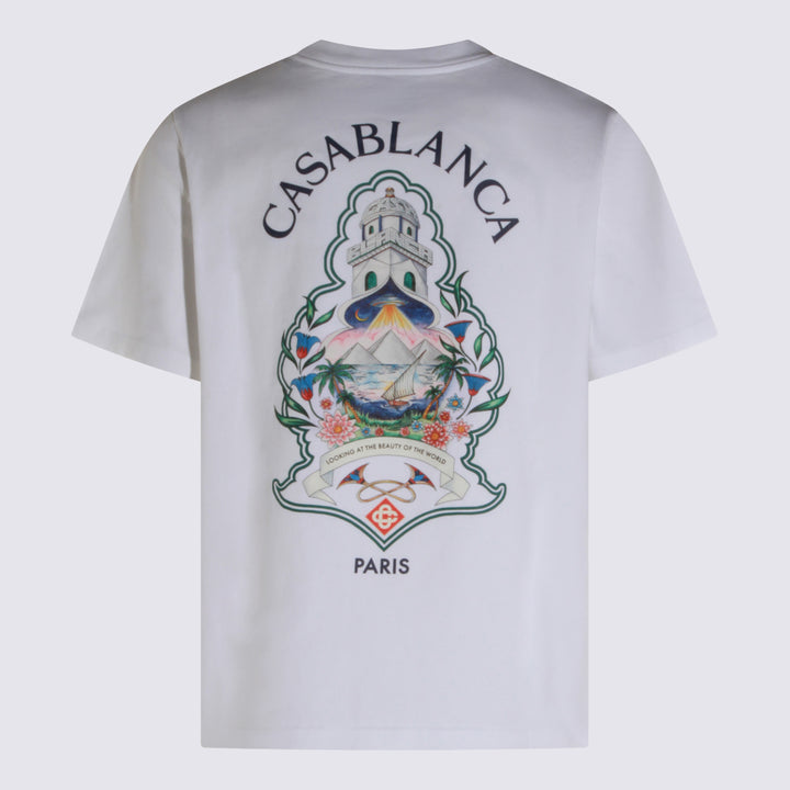 Casablanca T-shirts and Polos - White | a2507371a083cf96fe52ef784d924a2bace0894f