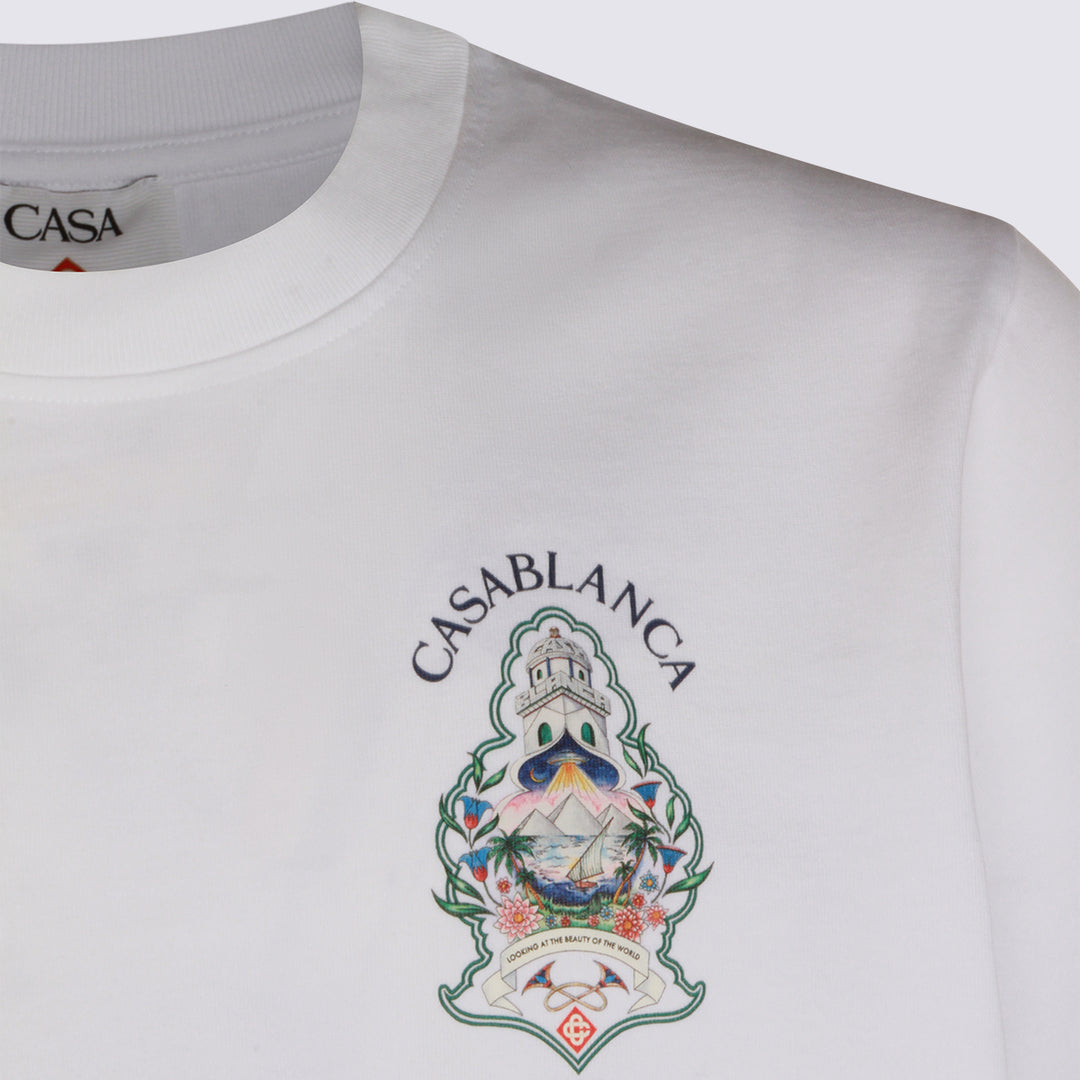 Casablanca T-shirts and Polos - White | 45c5d12fea786132908c8fcfca92bd912c0c6032