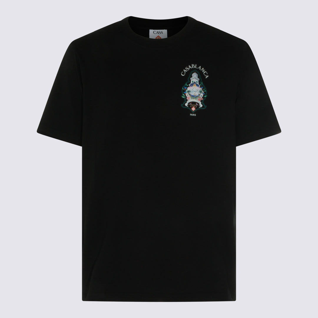 Casablanca T-shirts and Polos - Black | e47aa4fc4bf37899827b29a9f585dd294a34b524