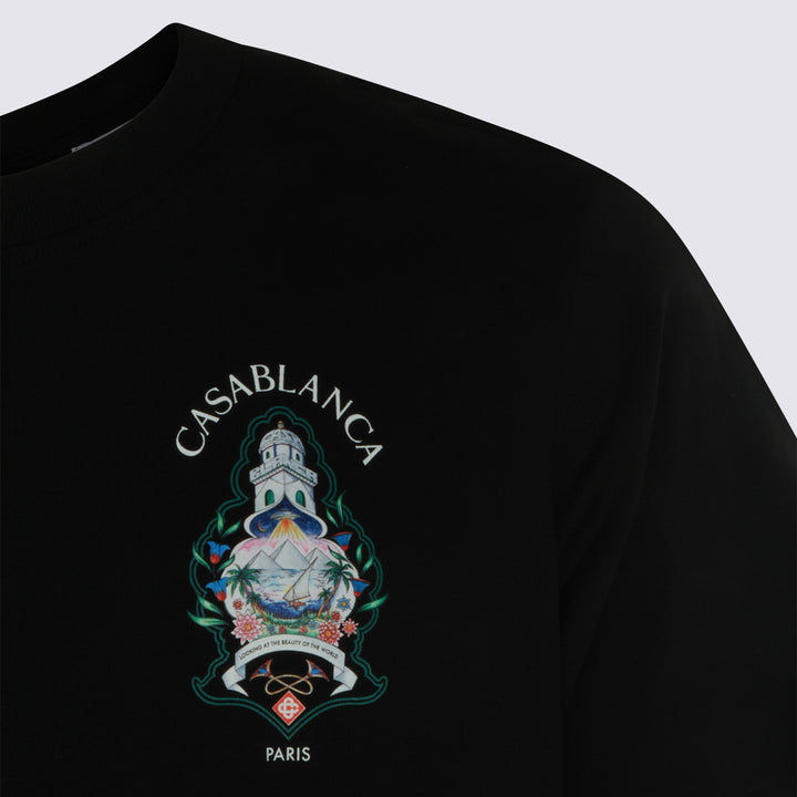 Casablanca T-shirts and Polos - Black | e053c73563bae9cefd5b004ebc42f2f64a94d09d