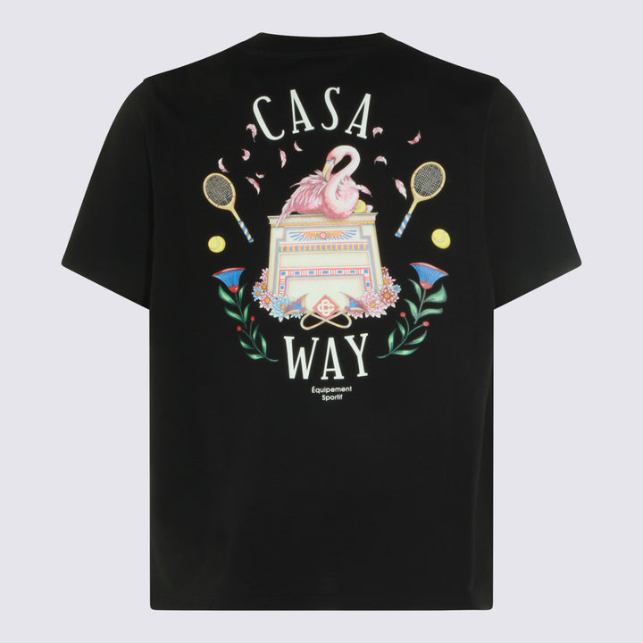 Casablanca T-shirts and Polos - Black | 6d32c214b375bae5d02bfc639f20e6a9705d1391