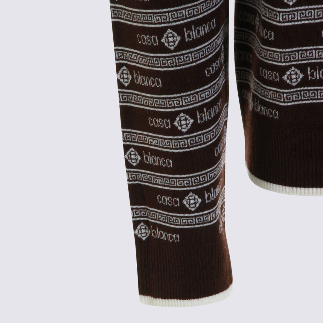 Casablanca Sweaters - Dark brown | 8f6dfff744da243e7d9fab6ea4fe15374770bf0c