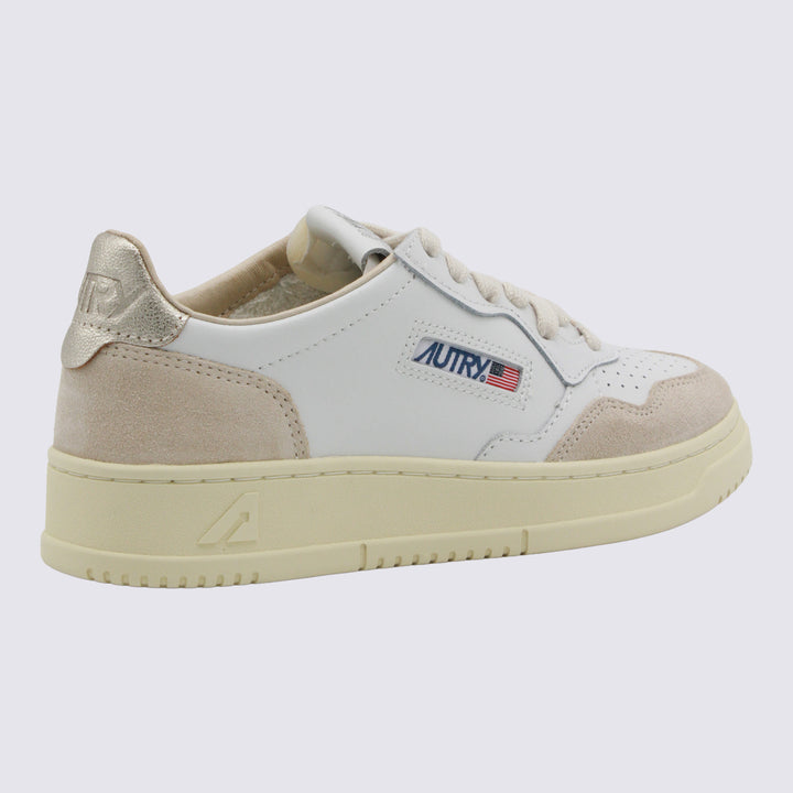 Autry Sneakers - LEAT/SUEDE WHITE/GOLD | 35a797e283da3b505a24efe296c16a3fbb004792