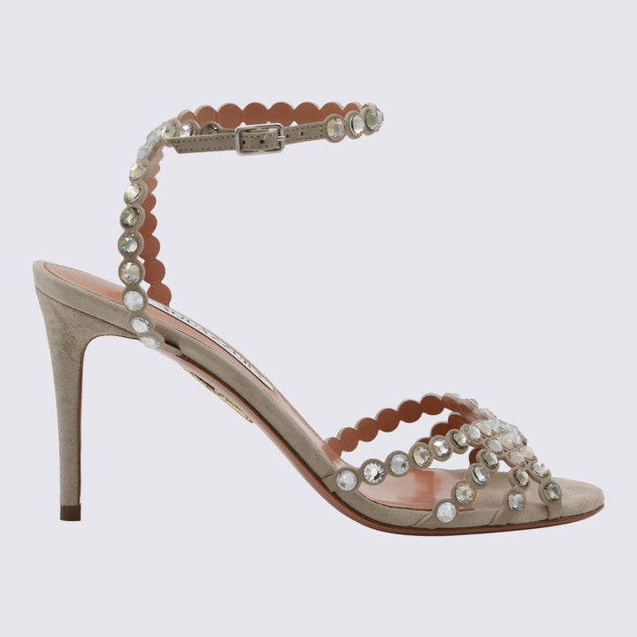 Aquazzura Sandals - Stone | 262a7ae50ac8a5787440cda19988d546e44f09f4