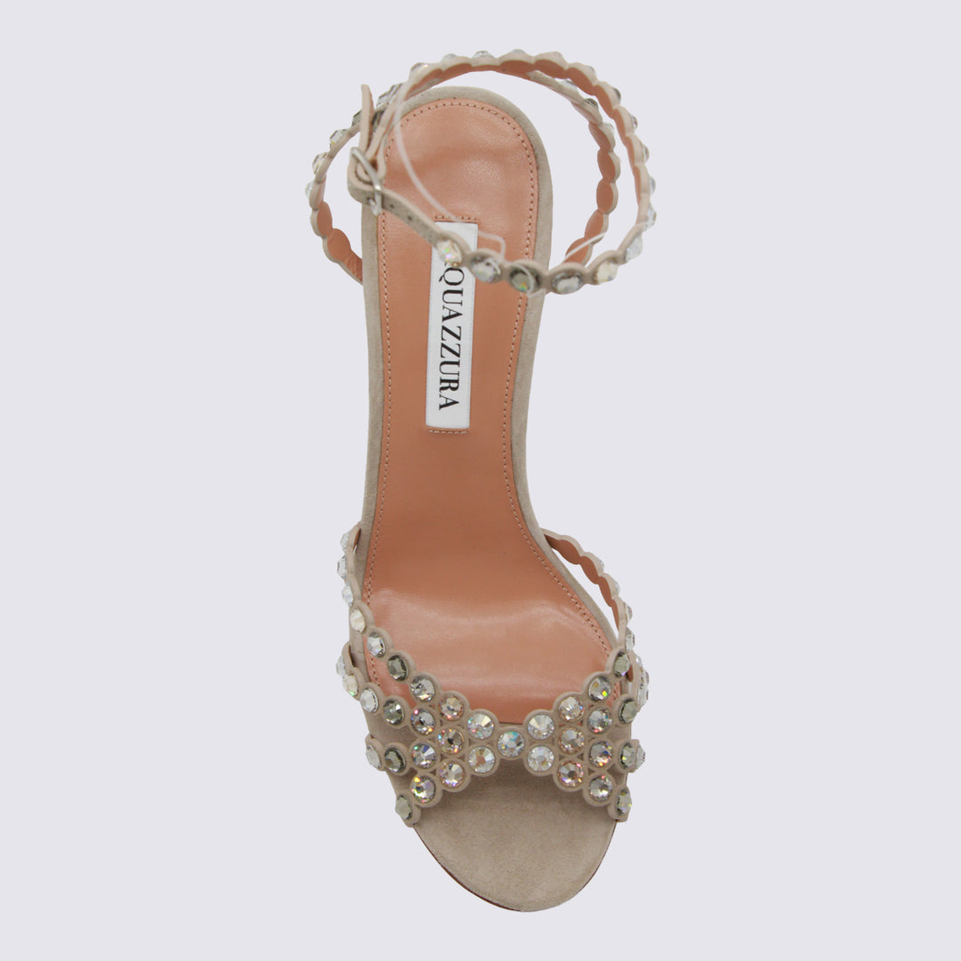 Aquazzura Sandals - Stone | f49a57901d0923c5f5576dc8592cea0e15467cbd