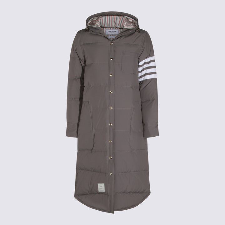 Thom Browne Coats - MED GREY | 710556df96a5acb10022ef785b51415ddcc56615