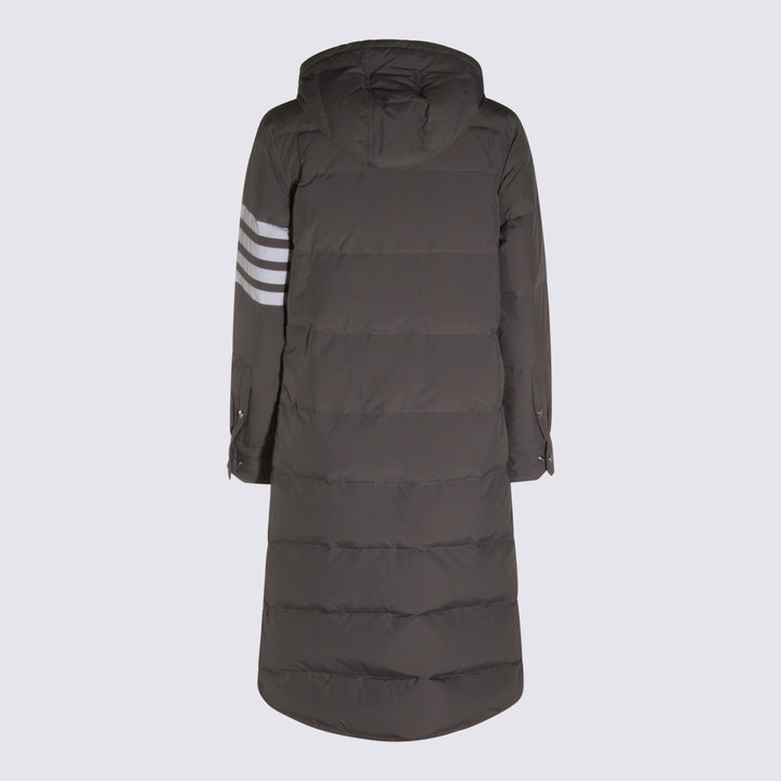 Thom Browne Coats - MED GREY | f764e5f59c66adbce5b55d263bc52715a28d7206
