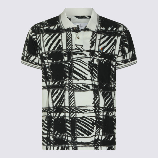 T-Shirts And Polos Black Scribble Check