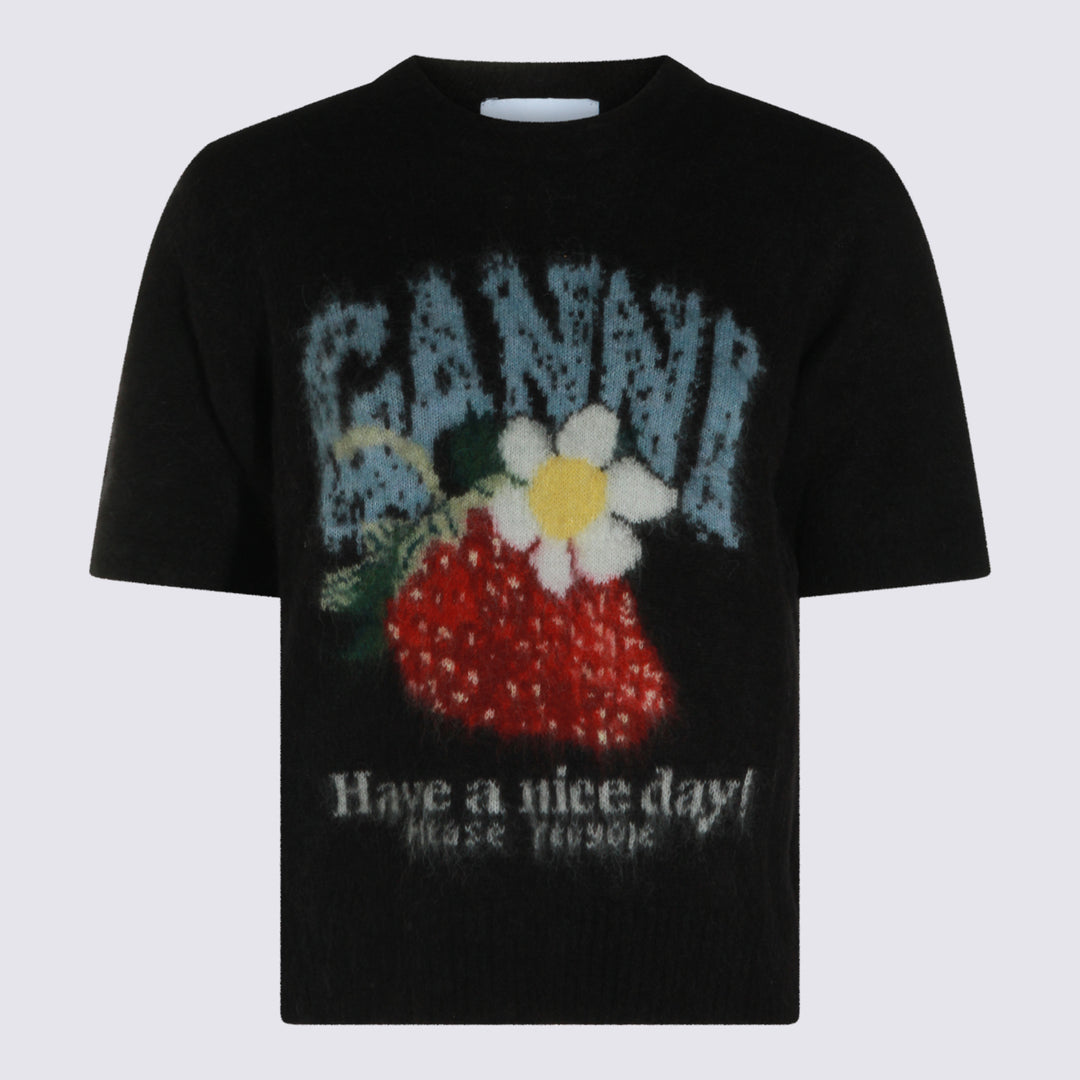 Ganni T-shirts and Polos - Black | 5e46ad40f6a0651ae0c987c7fe02611423fc7fb9
