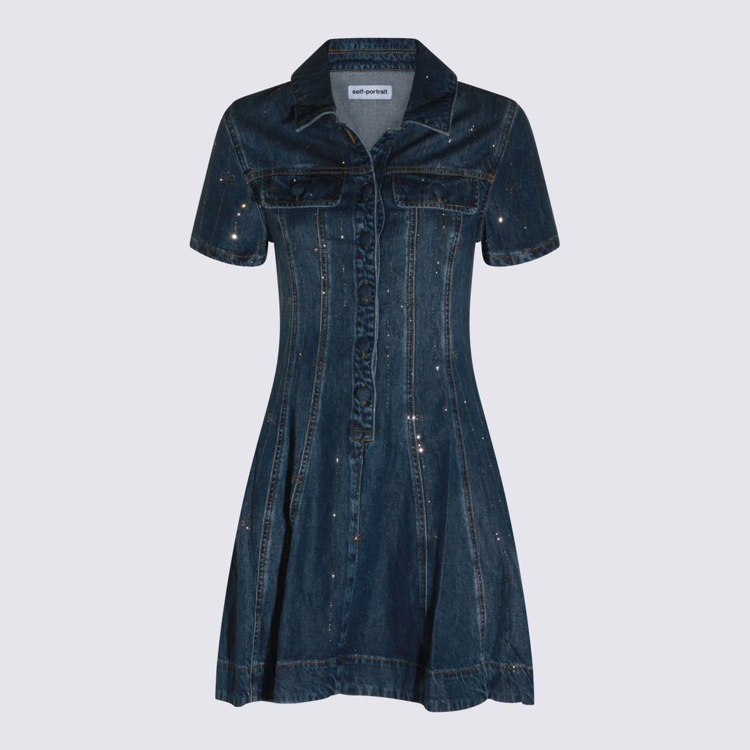 Self-Portrait Dresses - Blue | 431803435aa0e3b4d934eeff12b3c38e7314b5e6