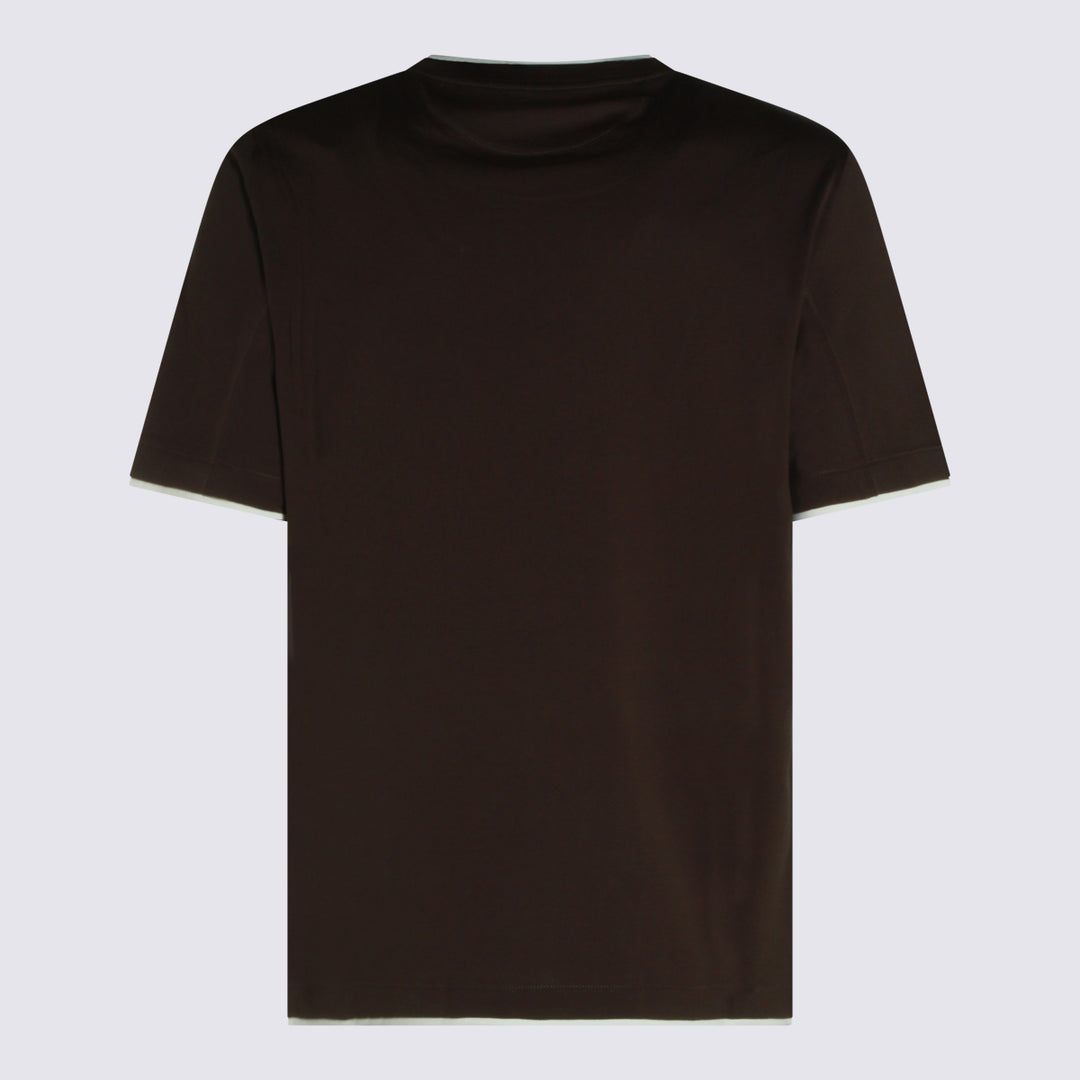 Brunello Cucinelli T-shirts and Polos - Brown | 4cc03e0f7bb075bbf9f40c33cf7a1cfe68d84b1c