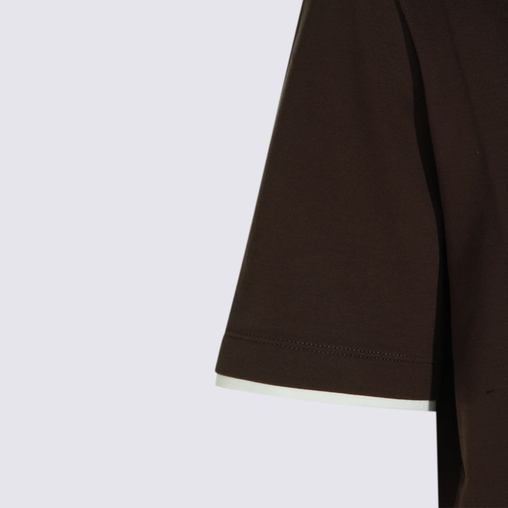 Brunello Cucinelli T-shirts and Polos - Brown | 572f3c249f74a93ecfbd2ddf1fc8c79cd76f9bc4