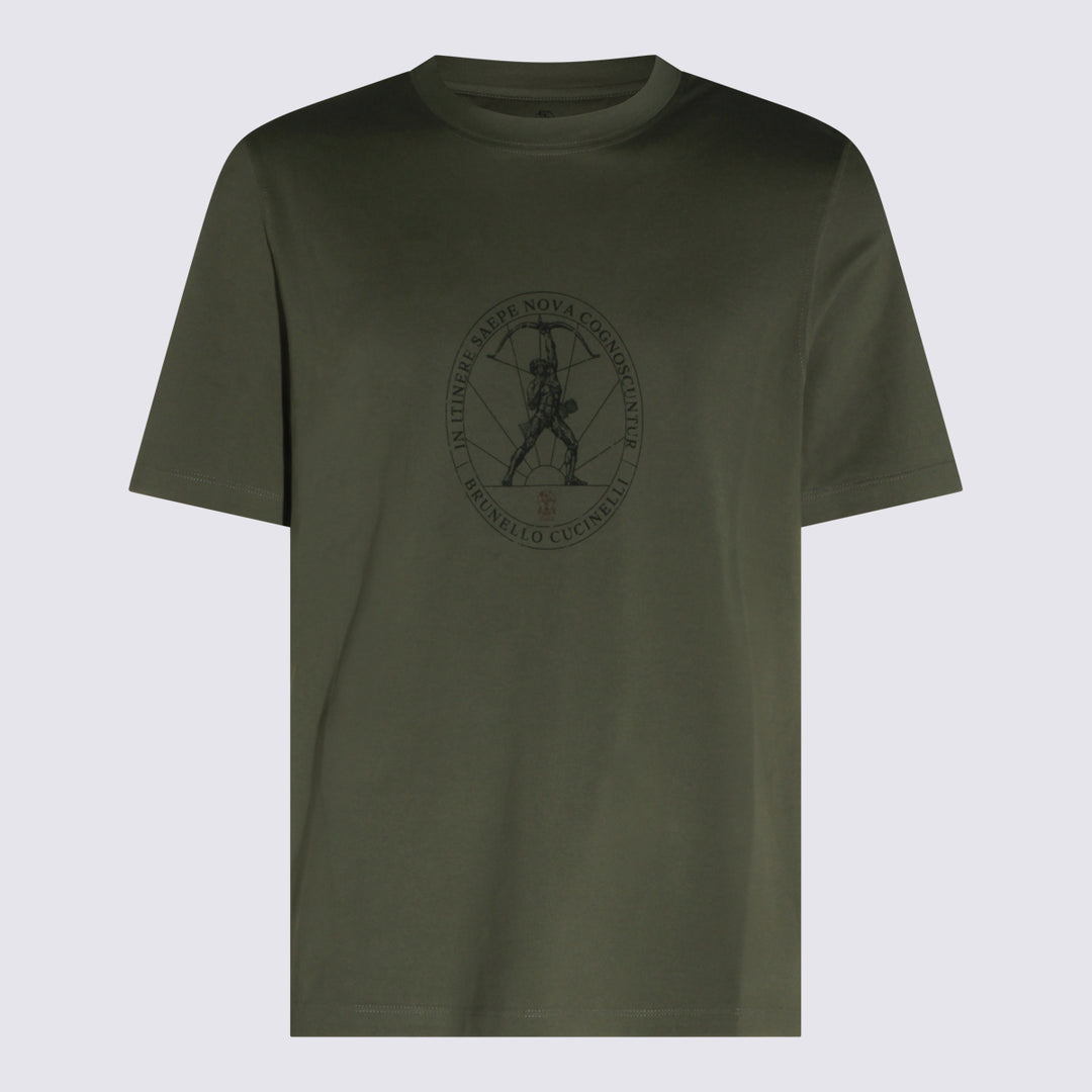 Brunello Cucinelli T-shirts and Polos - Army | e44b602dd036111dbaed85d3d66acaa56db819c1