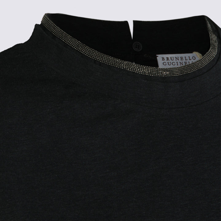 Brunello Cucinelli T-shirts and Polos - Piombo | 0def891bef3d4ec2f9998eed955d51228ab39d85