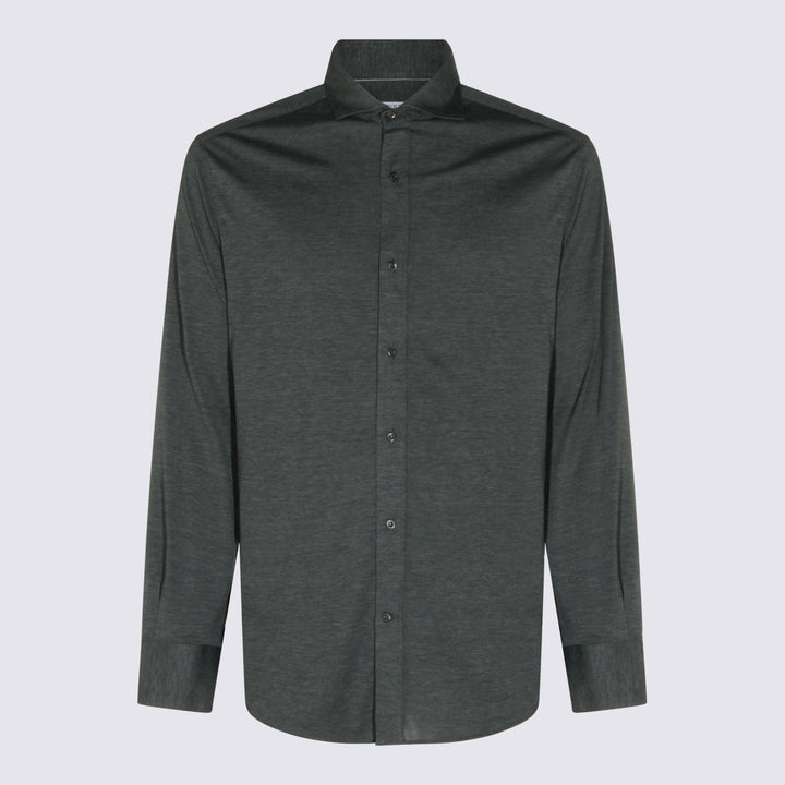 Brunello Cucinelli Shirts - Dark grey | bcf99a1cd6c7e82eb37a7f9c9531e03a70302a4a