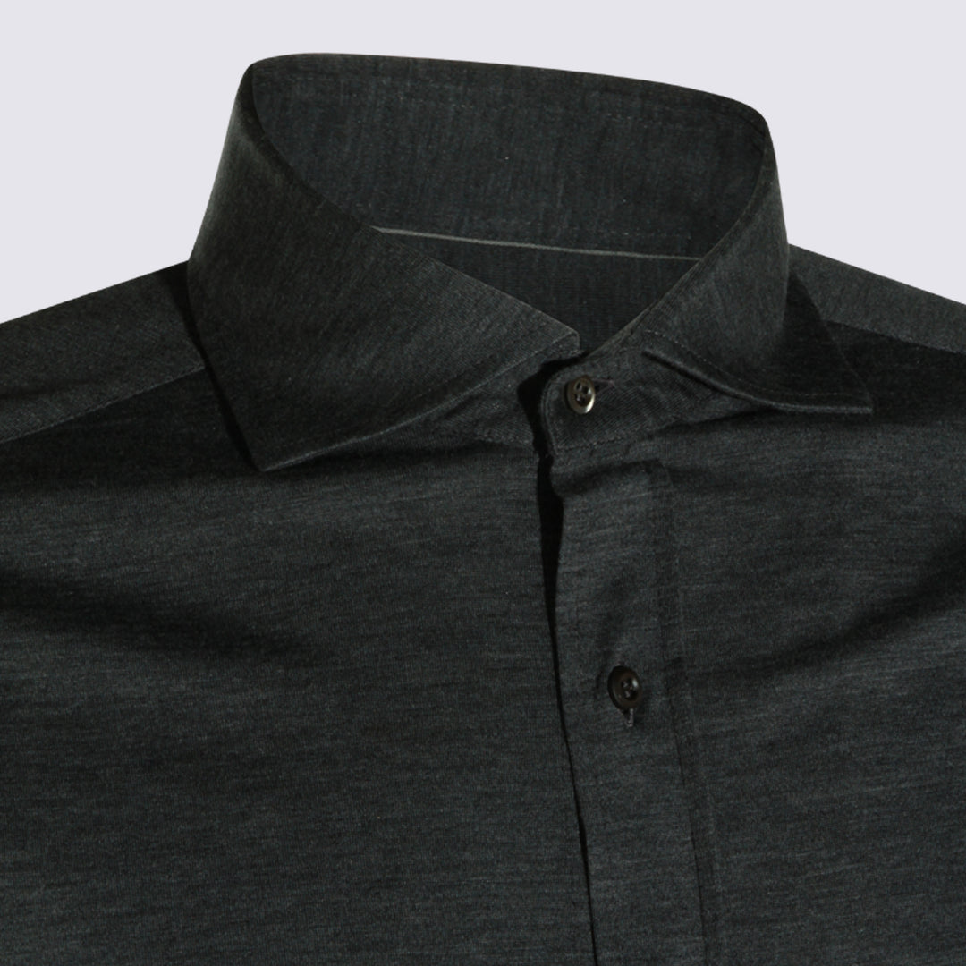Brunello Cucinelli Shirts - Dark grey | 171a07f32053bae319bc831daf2ef441afabc563