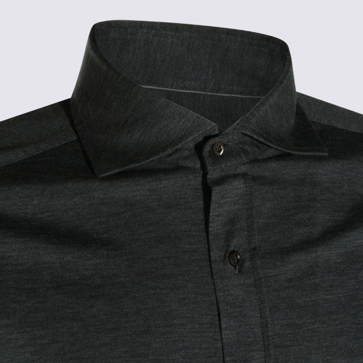 Brunello Cucinelli Shirts - Dark grey | 171a07f32053bae319bc831daf2ef441afabc563