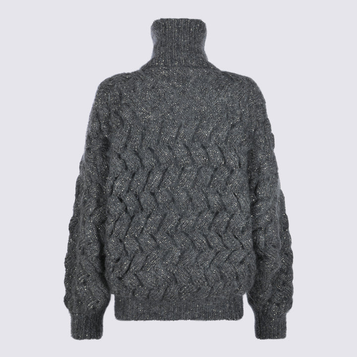 Brunello Cucinelli Sweaters - Metallici e grigi | ce6ab6554cf2f285e9c9040968978e03182fc06b