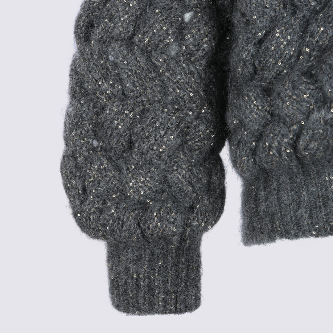 Brunello Cucinelli Sweaters - Metallici e grigi | 06ed9c585d06cfba3a6f1b7428c7371eb1f0d15e