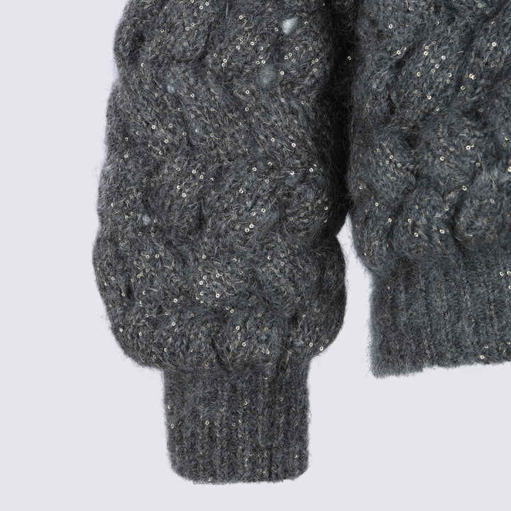 Brunello Cucinelli Sweaters - Metallici e grigi | 06ed9c585d06cfba3a6f1b7428c7371eb1f0d15e