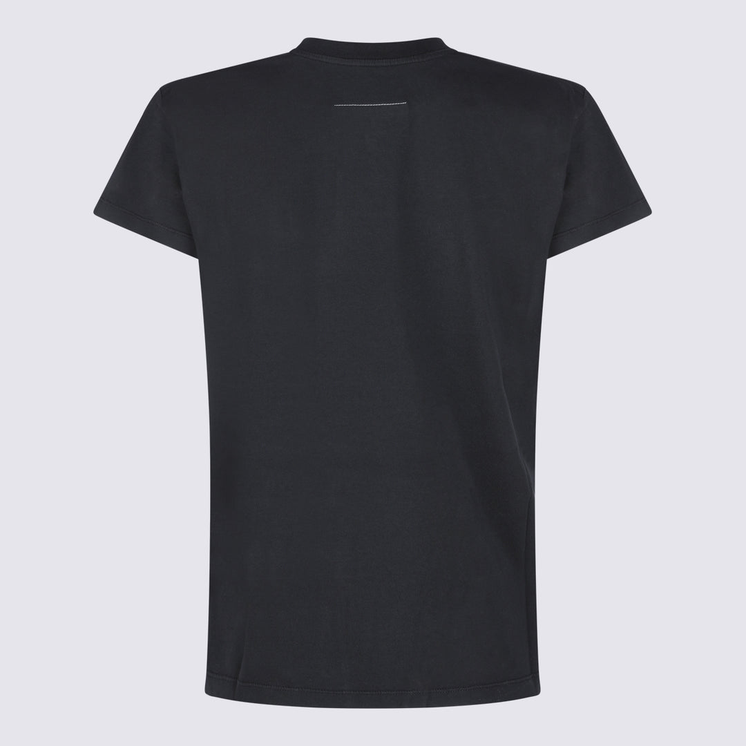 Mm6 Maison Margiela T-shirts and Polos - Black | d4d9ee0aef2e4286aa2aa0af22dfaf3eae849b69