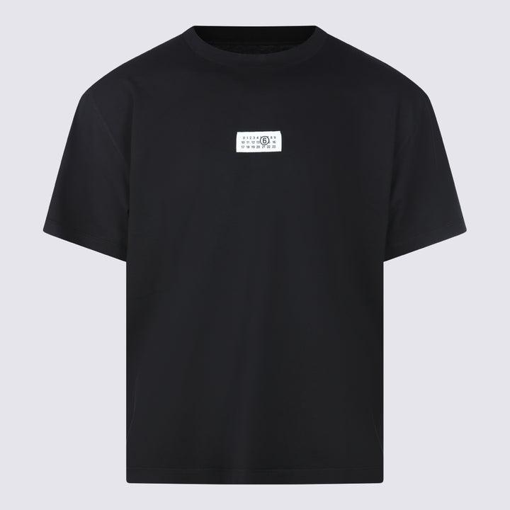 Mm6 Maison Margiela T-shirts and Polos - Black | 79aa9e05eab1142986efaeb3491099f3c8b54c19