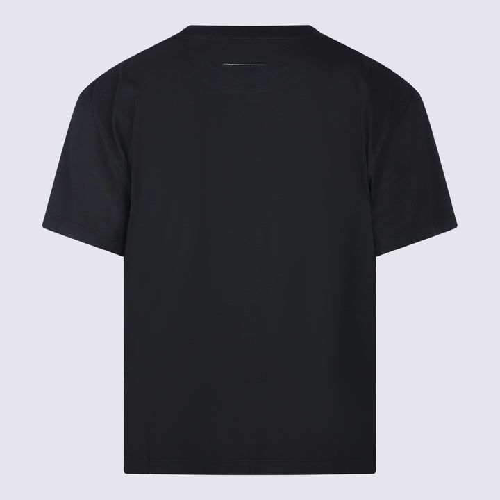 Mm6 Maison Margiela T-shirts and Polos - Black | 3a58091278edd959322d3f21f2dfc0fdb93e4548