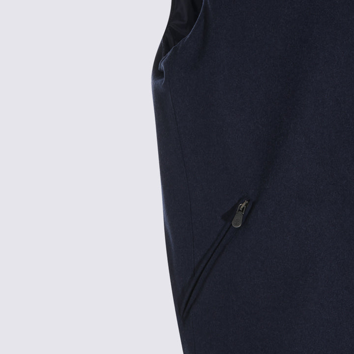 Brunello Cucinelli Coats - Navy | 79cc4f473077aabfa5023d7372794f6c747ecc0a