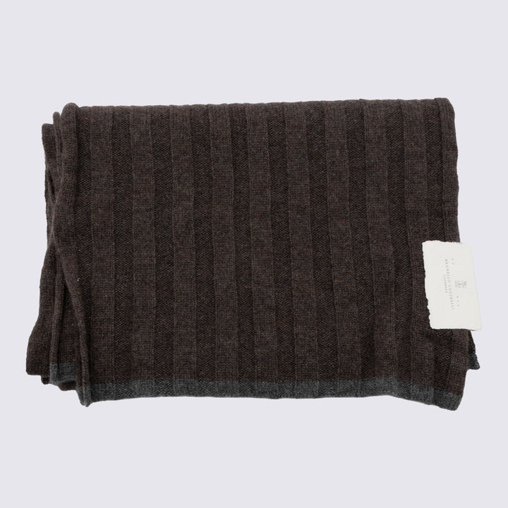 Brunello Cucinelli Scarfs - Brown | 7e03051bbe81713e2f08dc56408baf05b649959c