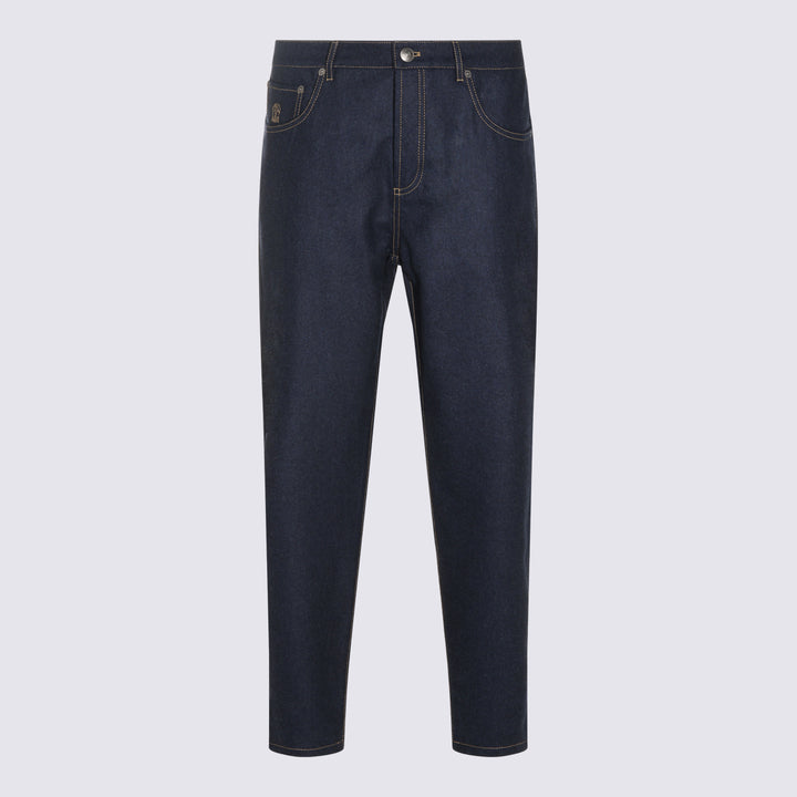 Brunello Cucinelli Trousers - Navy | 9ce01bd77fa948f05d7d8e8cc4ae83d435e08781