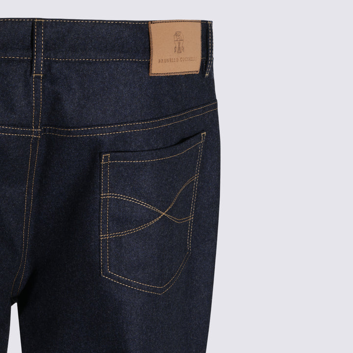 Brunello Cucinelli Trousers - Navy | 7f0f20e54b39aac54df1d87576a2c2efc842c5ea