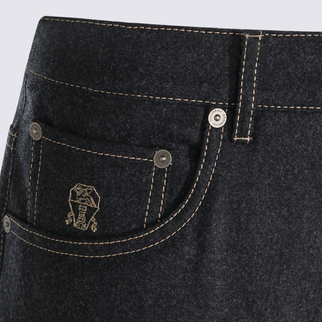Brunello Cucinelli Trousers - Dark grey | 63385306850783034b2aa5b7deddbae7c9344173