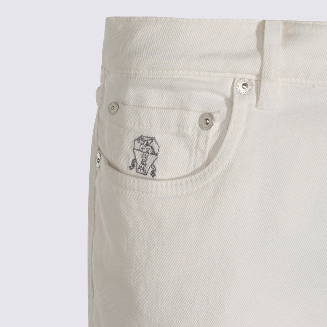 Brunello Cucinelli Jeans - White | ee3aa65828fad6f166aa3ed5656fdad9197aab82