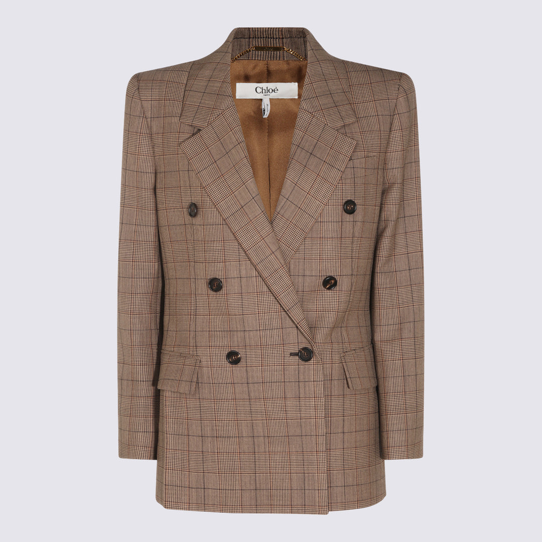 Chloè Jackets - BROWN/BEIGE | a5b6fcc7f5cb60d034abfb386e05655f554d478e