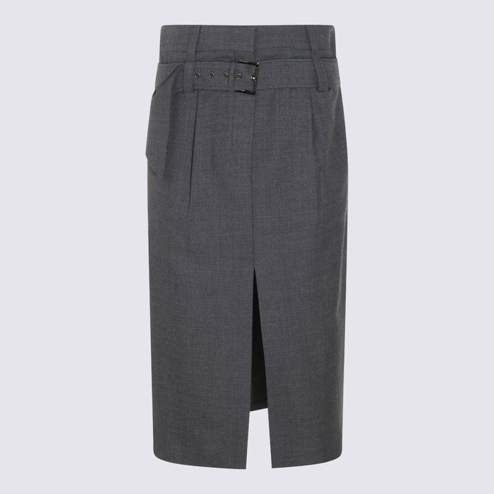 Brunello Cucinelli Skirts - Grigio scuro | b064fc8eae0da1e85430be07389f1dd3573eb980