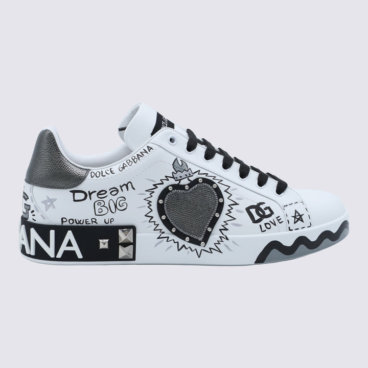 Dolce & Gabbana Sneakers - White/black | e87ecaff230487946aed7a2903ba14aa86f51291