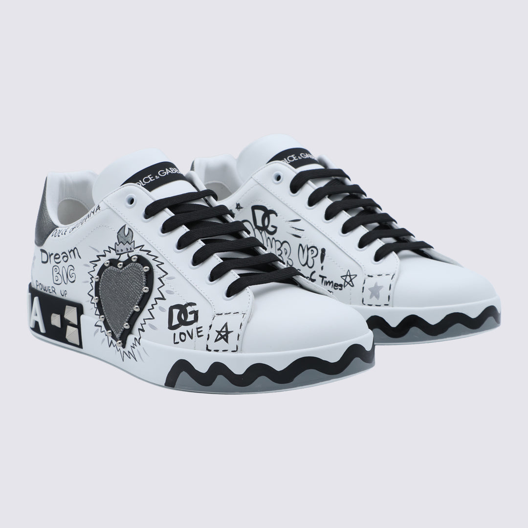 Dolce & Gabbana Sneakers - White/black | c41eef9798270605a673a1cdcf386af1457729da