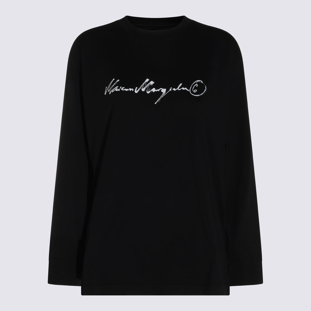 Mm6 Maison Margiela T-shirts and Polos - Black | 856456361503b652ba7d142622ade8792b1d21fa