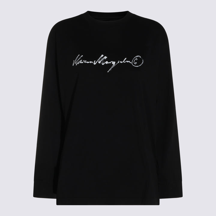Mm6 Maison Margiela T-shirts and Polos - Black | 856456361503b652ba7d142622ade8792b1d21fa