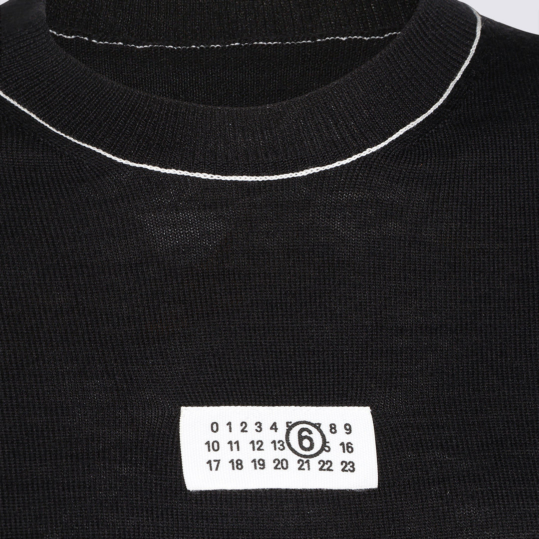 Mm6 Maison Margiela Sweaters - Black | 64e13ee9a4bc4a3473c701ee0a84317a8df14572