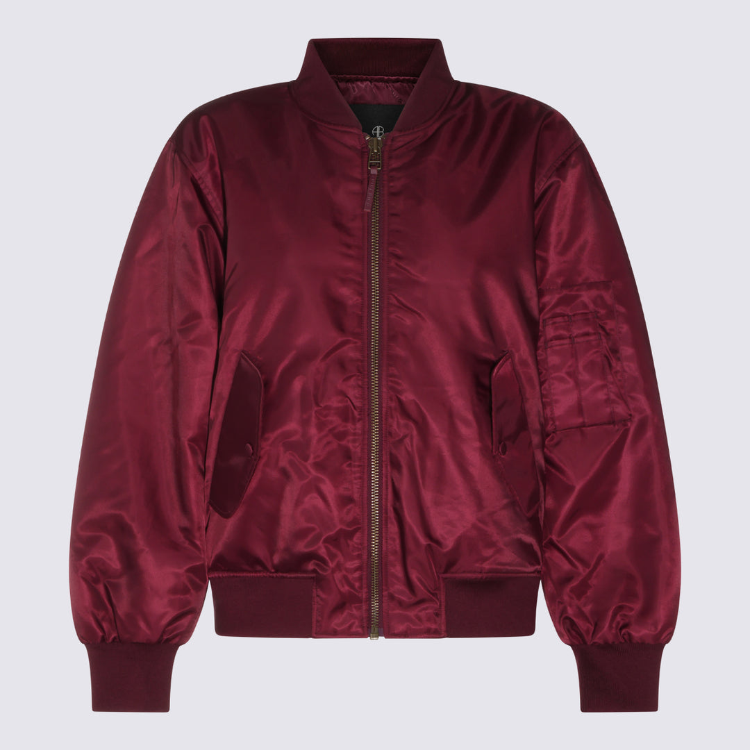 Anine Bing Jackets - BURGUNDY | b0827684a8c0b8f0c8b005b866553c69d3679409