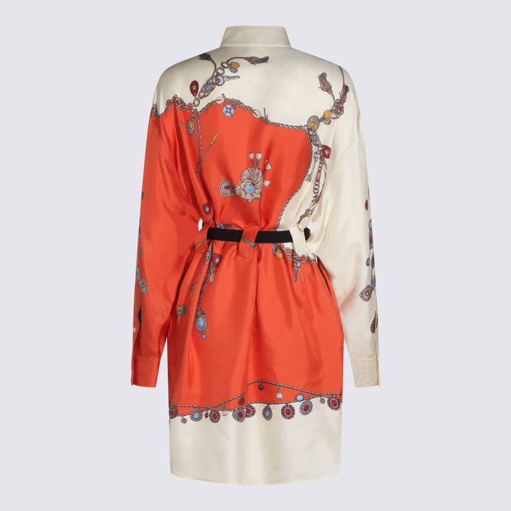 Versace Dresses - ORANGE/WHITE/GOLD | 15a338d68972201d6d423383c913739553bfc672