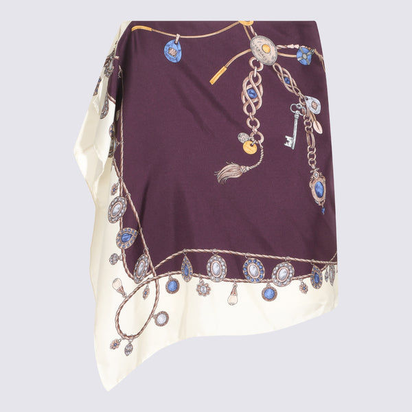 Skirts Burgundy/White/Gold