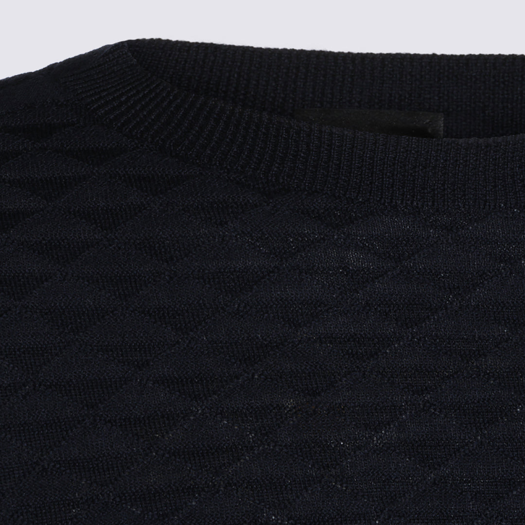 Giorgio Armani Sweaters - Navy | ae520be1d734e05b4ff90317b94a0be03f251306