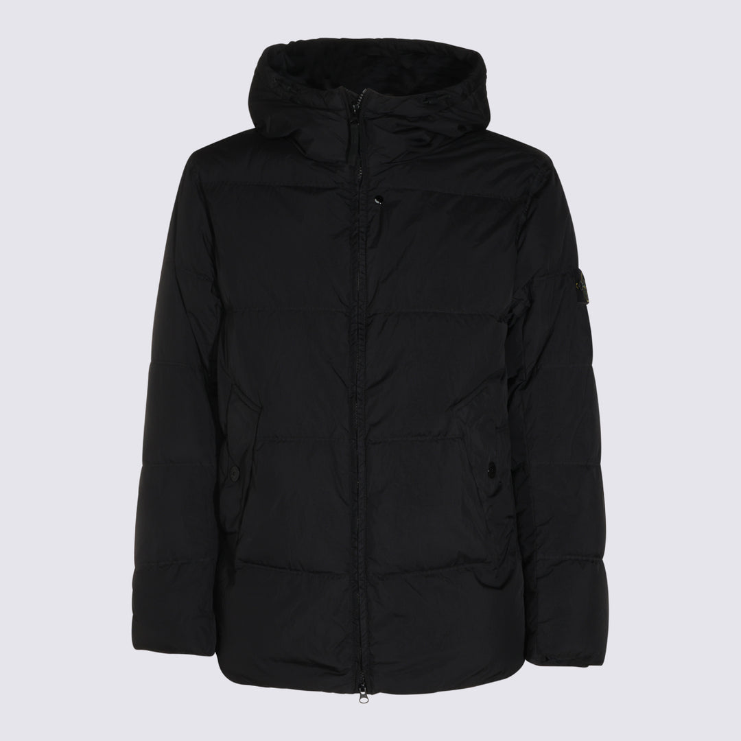 Stone Island Coats - Black | 849b4e5776b37d10c3be317b09d6f41bd802eade