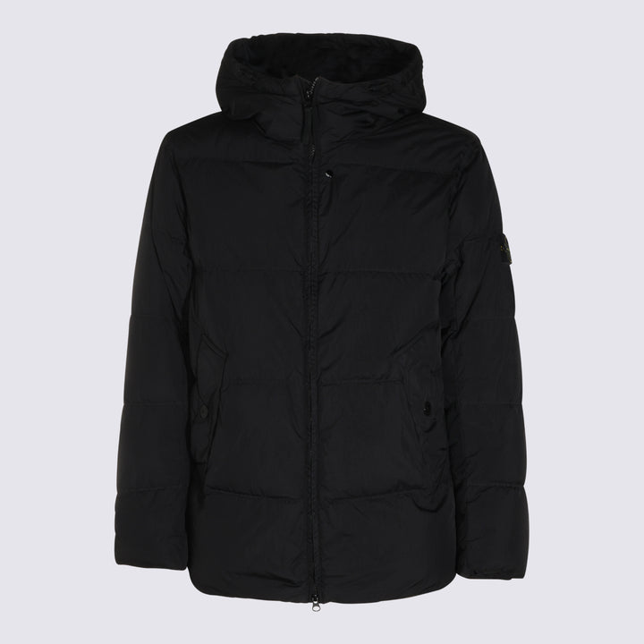 Stone Island Coats - Black | 849b4e5776b37d10c3be317b09d6f41bd802eade