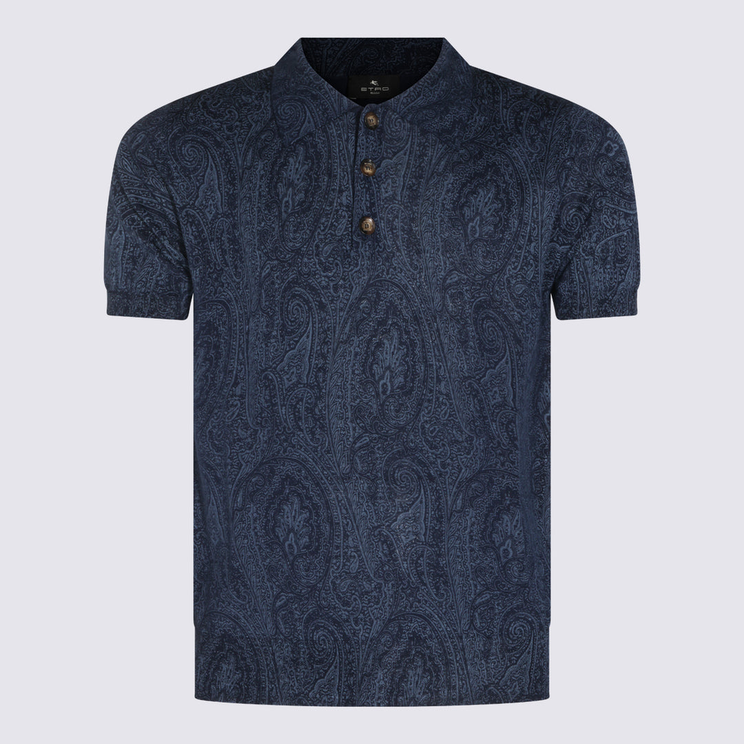 Etro T-shirts and Polos - Navy | ed29667cac518837ab5b9df9e62916f3bf3a88af