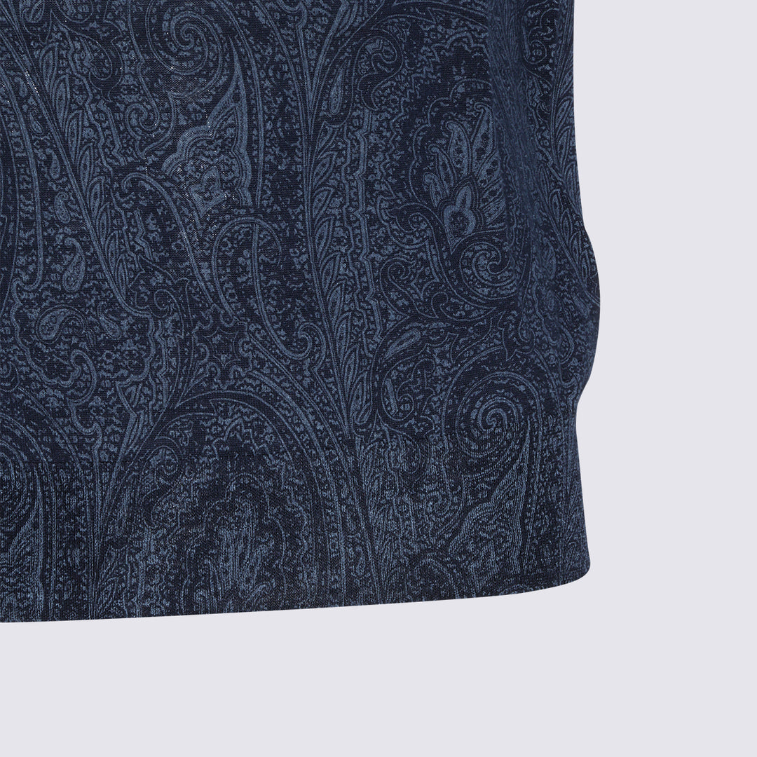 Etro T-shirts and Polos - Navy | 77c9ed58658175ead18d933e01d457246f1ed907
